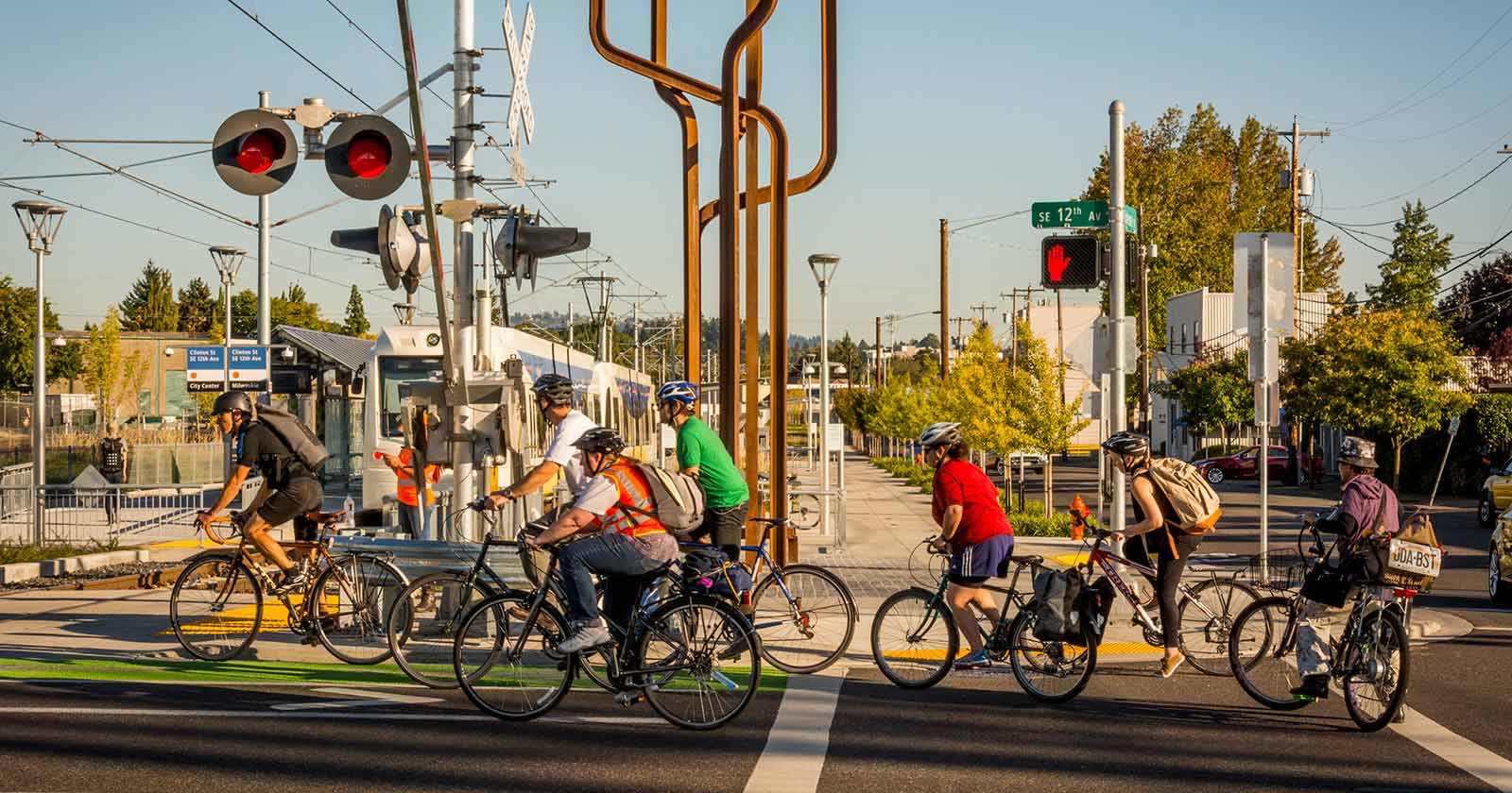 Bikes and MAX Orange Line