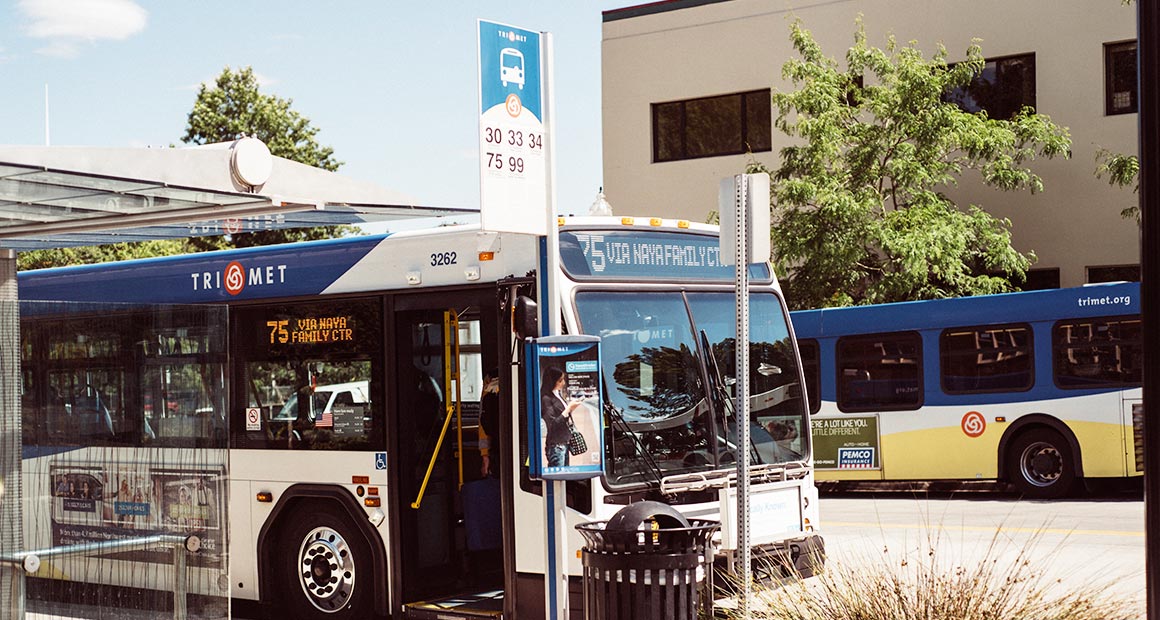 MAX on the Portland Transit Mall
