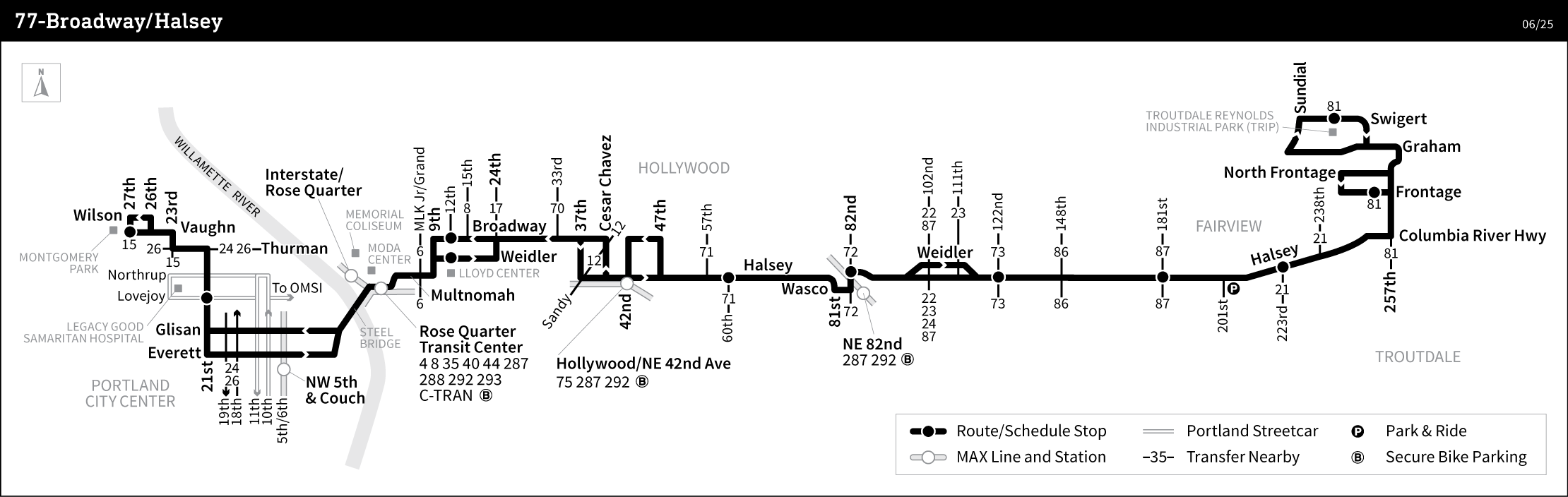 Bus Line 77 route map